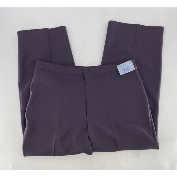 Vintage Levi’s Womenswear High Rise Purple Dress Pants Deadstock 38S See Photos - Picture 3 of 14